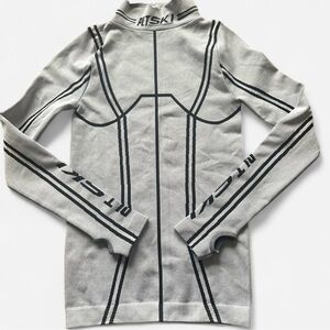 PRETTYLITTLETHINGS PTL SKI Seamless White Contrast Long Sleeve Cold Gear Top S